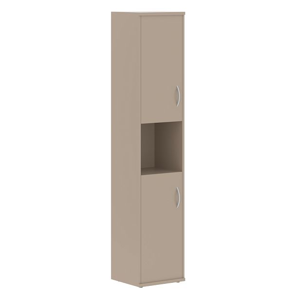 Шкаф колонка с комплектом глухих малых дверей СУ-1.5 Мокачино 406х365х1975 IMAGO - Вид 1