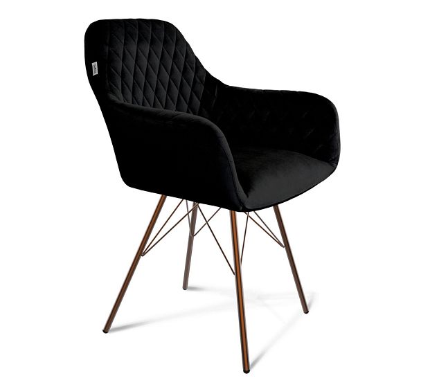 Стул Sheffilton SHT-ST38/S37 ночное затмение/медный металлик - Вид 2