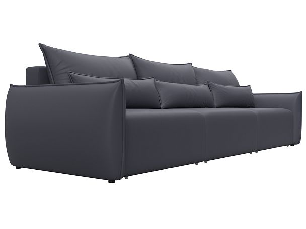 Диван прямой Лига-051 НПБ Лонг Экокожа серый - Вид 3