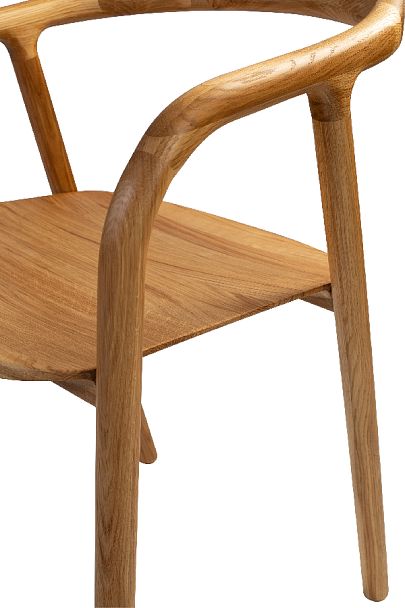 Кресло деревянное из массива дуба Соул Дуб светлый - Вид 9