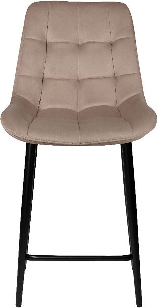 Полубарный поворотный стул Эйден, Confetti latte/черный - Вид 3