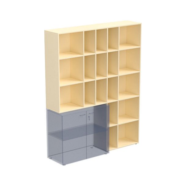 Стеллаж угловой для шкафов Аккорд правый 48H903 - Вид 1