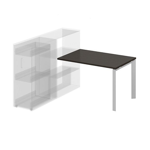 Стол приставной на металлокаркасе "Компьютерные столы"  ПК-ТНП-СТП114Х80-В2-939 дуб ферраре - Вид 1