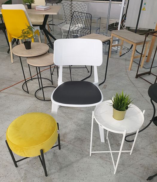 Пуф Sheffilton SHT-B4 желтый/золото - Вид 4