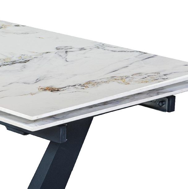 Стол раскладной Malibu (120+30+30), керамика глянцевая Ice Jade - Вид 11