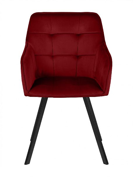 Кресло поворотное Мони, Confetti bordo/черный - Вид 3