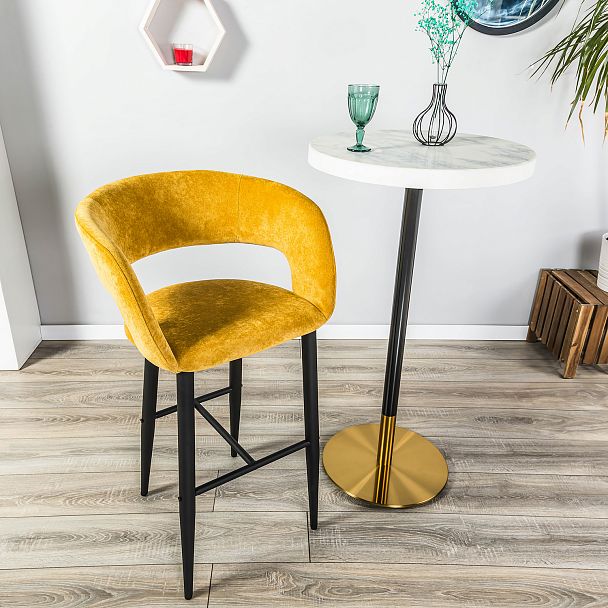 Кресло Бар.Hugs желтый/черный - Вид 7