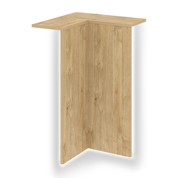 Колонна угловая внутренняя с подсветкой "Onix" О.R-KU.VNU.S тиквуд светлый - Вид 1