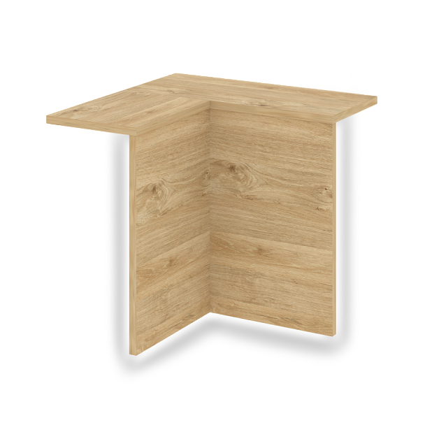 Накладка угловая высокая внутренняя с подсветкой "Onix" О.R-NU.V.VNU.S тиквуд темный - Вид 1