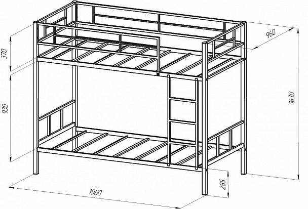 Кровать двухъярусная "Севилья-2КВ слоновая кость - Вид 2
