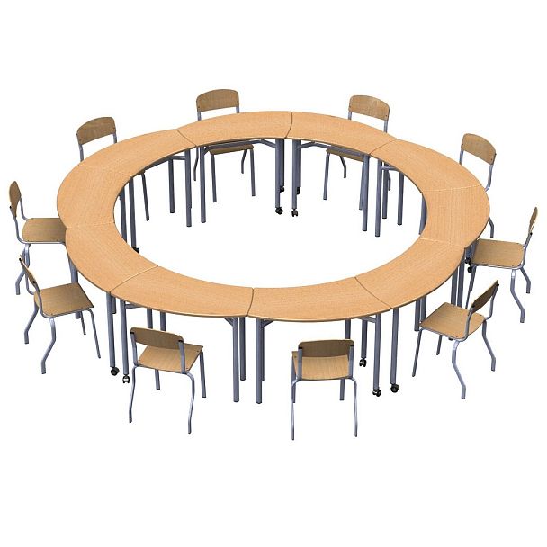 Стол ученический трансформер "Ромашка Л" н/рег (1 гр.) - Вид 4