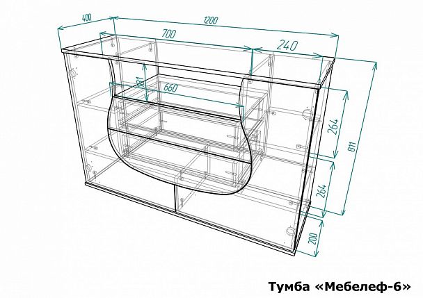 Тумба Мебелеф-6 - Вид 2