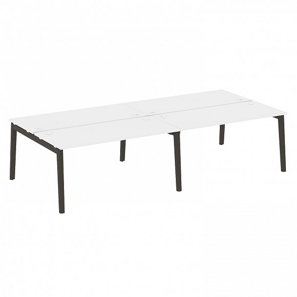 Рабочая станция "Onix wood" OW.D.RS-4.4.7 белый/дуб темный - Вид 1