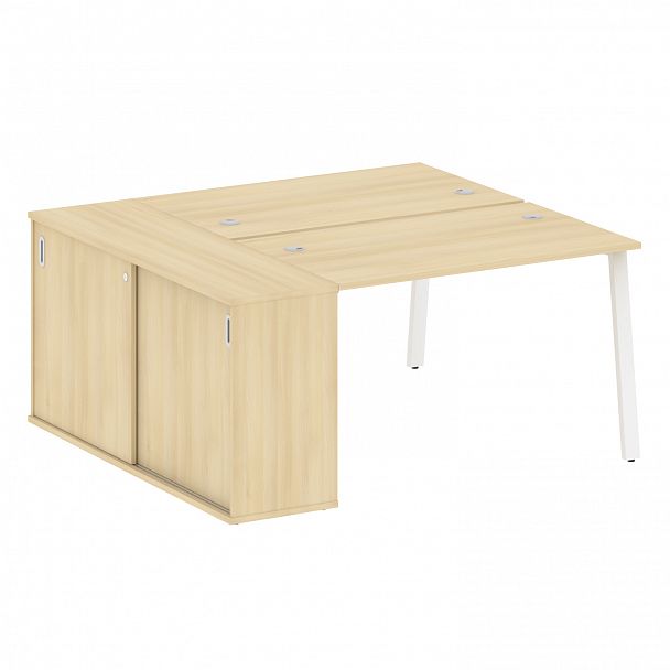 Рабочая станция "Metal System" БА.РС-СШК-1.2 акация/белый - Вид 1