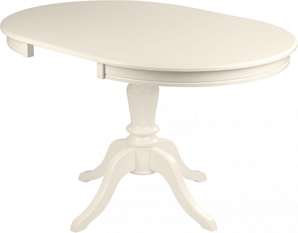 Стол деревянный раздвижной Элат D90(130)х90х76 Слоновая кость - Вид 6