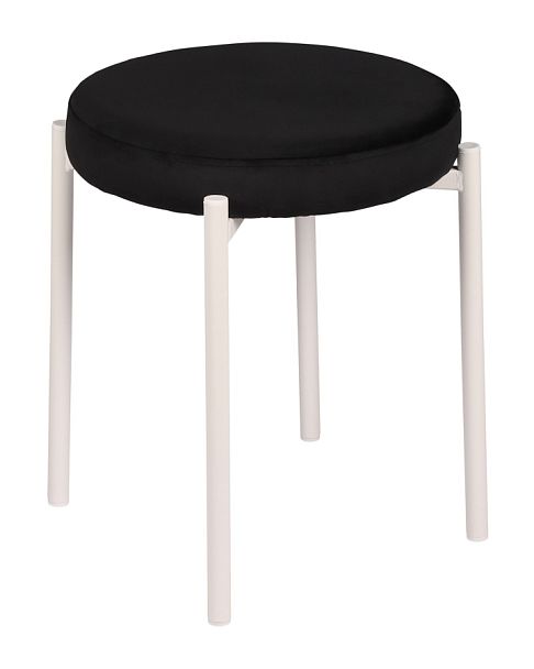 Комплект табуретов Кен, черный H-75/белый, 2 шт. - Вид 1