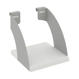 Навесные полки. Кронштейны+ЛДСП полка 200мм MAN-41-2 Белый бриллиант/Серый металл 200*220*200 - Фото предпросмотра