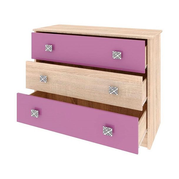 Комод Колибри (800х820х435) дуб сонома/виола - Вид 1