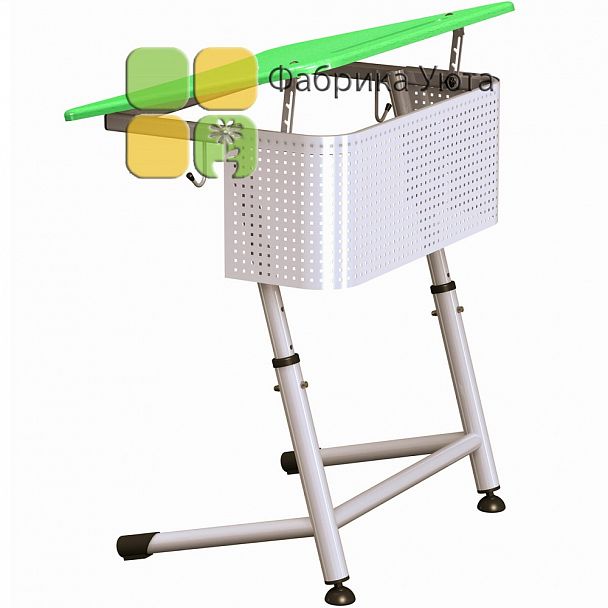 Парта "Премьера 1Р" с перф. экраном и  углом накл. стол., рег. (2-6 гр) - Вид 2