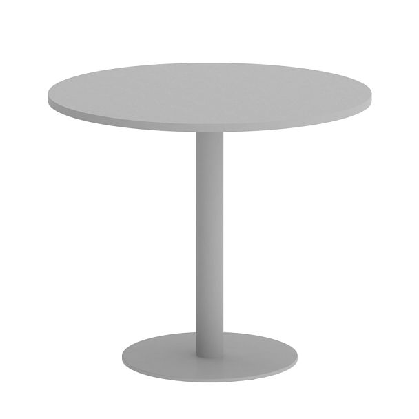 Home Office Стол круглый VR.SP-5-90.1 Серый/Серый металл 900*900*750 - Вид 1