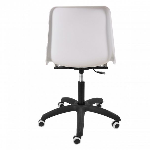 Кресло "Vicenza SW на черной крестовине Somalia" белый - Вид 3