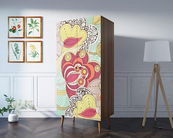 Шкаф малый двухстворчатый Berber принт 6 арт BB08/Print_06 - Вид 2