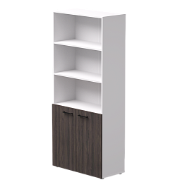 Шкаф полузакрытый Everprof EVO 800х383x1835 Белый/Дуб Пасадена - Фото предпросмотра