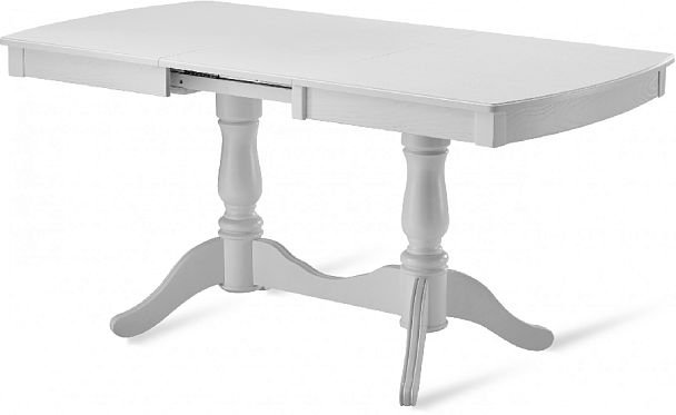 Стол деревянный раздвижной Брэйт 120(160)х80х76 Белый - Вид 5