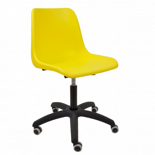 Кресло "Vicenza SW на черной крестовине Somalia" желтый - Вид 1