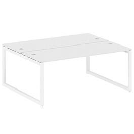 Metal System Quattro Р. ст. на О-образном м/к 50БО.РАС-СП-2.5 Белый/Белый металл 1800*1475*750 - Фото предпросмотра