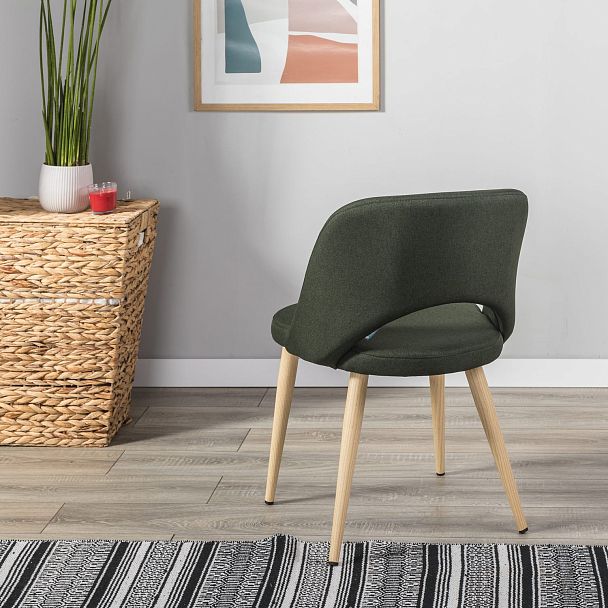 Стул Lars тёмно-зеленый/нат.дуб - Вид 12