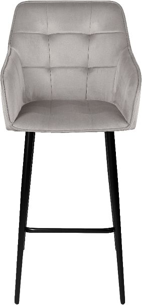 Комплект барных поворотных кресел Мони К, Confetti silver/черный, 2 шт. - Вид 3