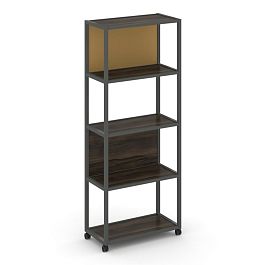 Shelf Mobile Стеллаж 5 уровней 1 секция VR.LT-STK-503.08 Дуб Мали/Металл Антрацит/W-31 800*400*2000 - Фото предпросмотра