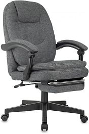 Кресло руководителя Бюрократ CH-868MSG-F серый 3C1 крестов. пластик подст.для ног пластик черный - Фото предпросмотра