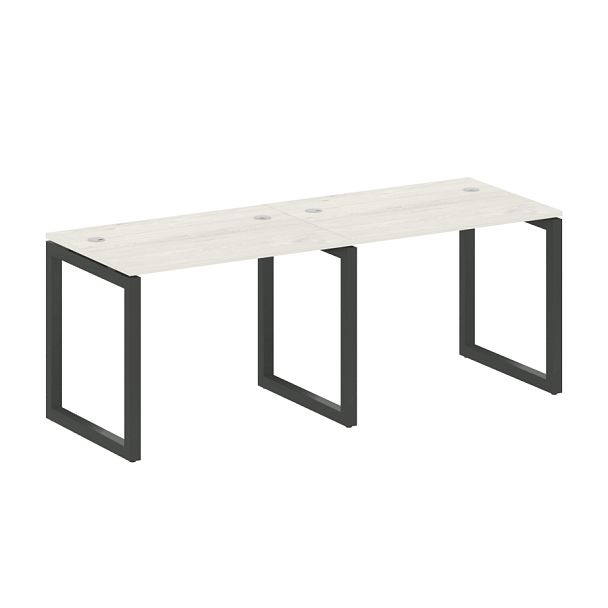 Metal System Quattro Р. ст. на 2 раб. места на О-образном м/к 50БО.СМ-2.1 Дуб наварра/Антрацит металл 2000*720*750 - Вид 1