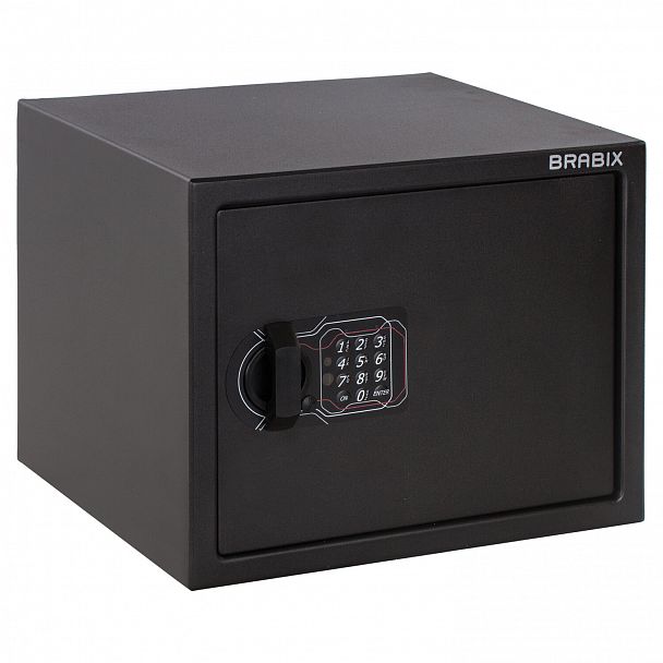 Сейф мебельный BRABIX "SF-280EL", 280х350х300 мм, электронный замок, черный, 291149, S103BR212414 - Вид 3
