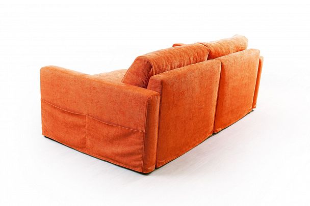 Island диван рогожка оранжевый - Вид 5