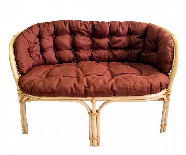 Диван Багама, подушки коричневые полные твил - Вид 1