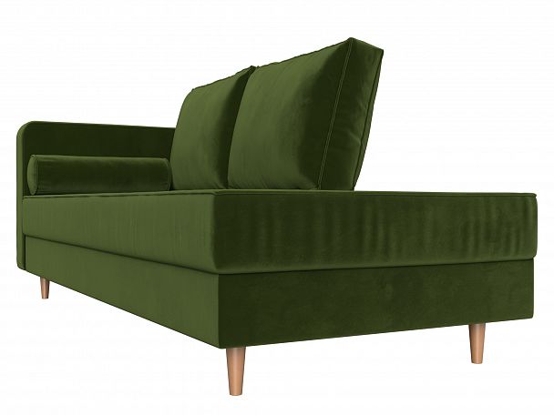 Кушетка Прайм левый (полностью микровельвет зеленый) - Вид 3