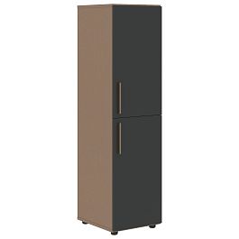 Шкаф средний узкий VMCS 40.4 Яшма черный/Кобра 400х430х1517 VELION - Фото предпросмотра