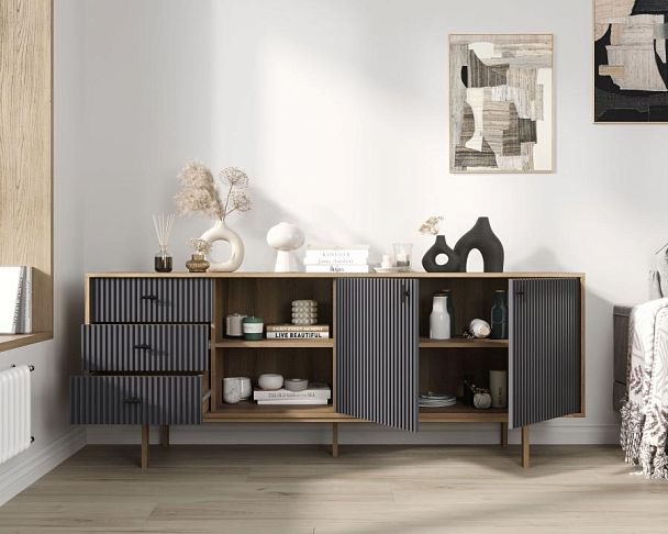 Комод с дверками и нишей Emerson арт EM15/7024/L - Вид 2