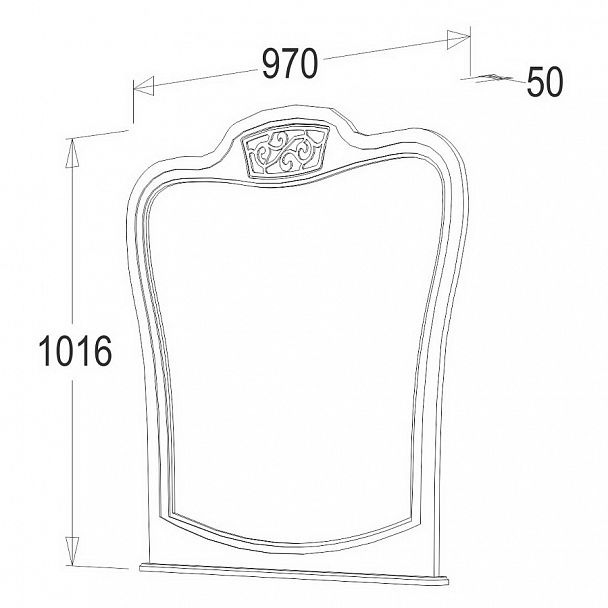 Зеркало "Ольга 12 МДФ" - Вид 2