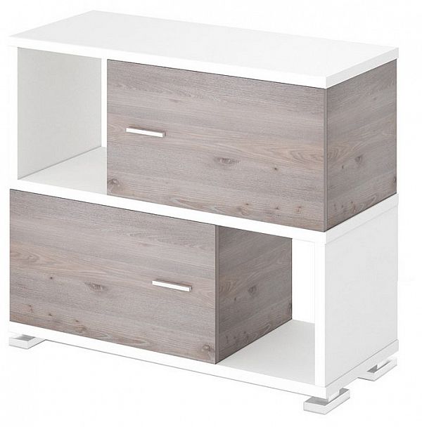 Тумба комбинированная Домино СБ-30/2 Белый/Нельсон - Вид 1