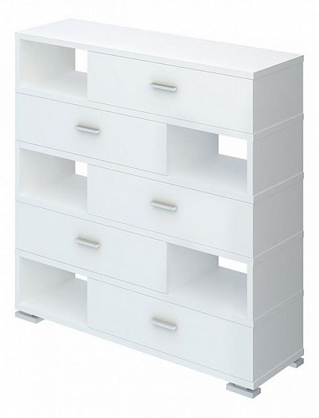 Тумба комбинированная Домино СБ-40/5 Белый - Вид 1