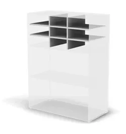 RAC040 ACCORD Полка картотечная 861х396х357 Белый премиум - Фото предпросмотра