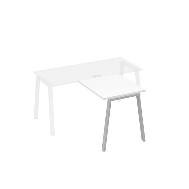 Брифинг-приставка на опорах TRE A4 А4 Б3 073 БП белый премиум / металлокаркас серый - Вид 1