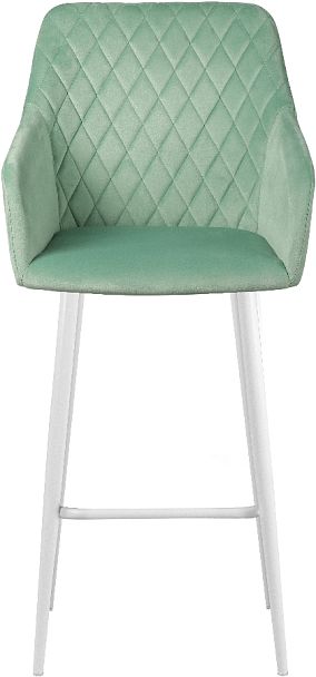 Барное поворотное кресло Барли К, Confetti aquamarine/белый - Вид 3
