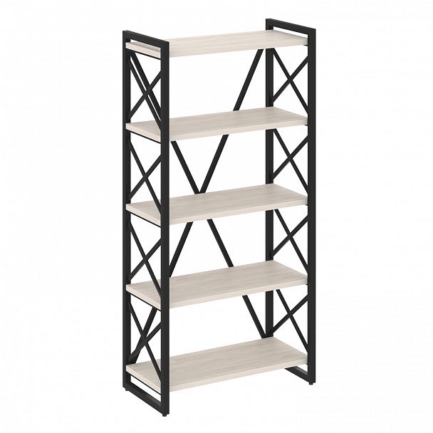 Стеллаж на опорах "Loft" VR.L-MST.O-5.8 денвер светлый/черный - Вид 1