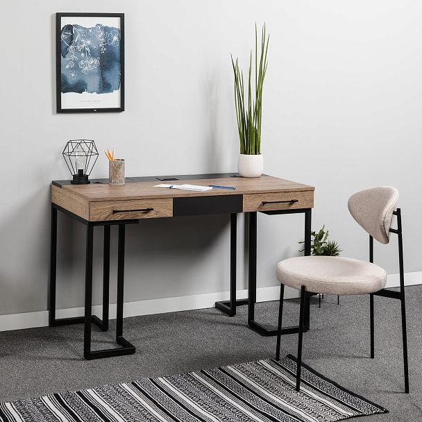 Стол рабочий Loft Дуб табак/Графит - Вид 13