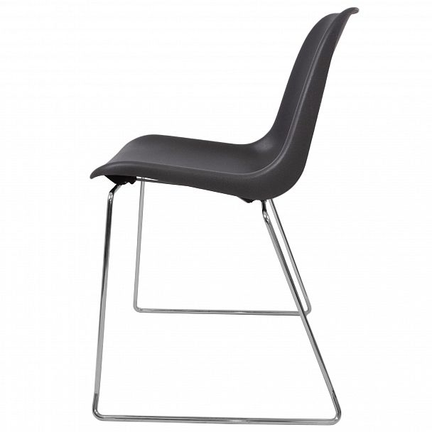 Стул Vicenza (пруток), каркас хром, серый, стопируемый - Вид 2